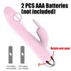 Silicone Rabbit Vibrator for Women 10 Modes Battery Powered G-Spot Clit Stimulator Thrusting Dual Motor Waterproof Sex Toy