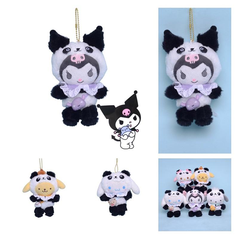 Cute And Cuddly Panda Series Plush Keychains