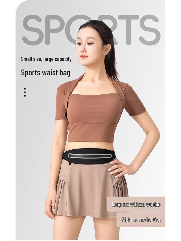 Unisex Waterproof Slim Running Belt: Multifunctional Phone Pouch for Outdoor Sports, Cycling, and Fitness