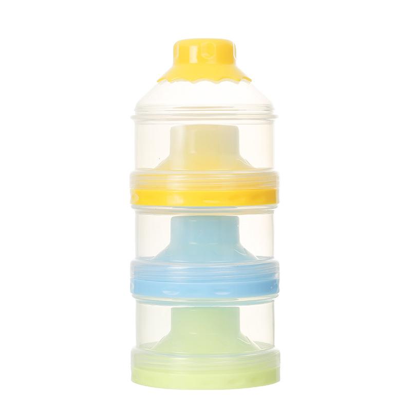 Baby Feeding Portable 4 Layer Milk Powder Storage Box Fruit Snacks Candy Food Container