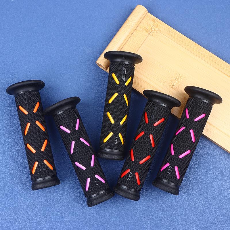 1Pair Motorcycle Grips Handle Bar 22/24Mm For Bike Motocross Motorbike Rubber Grip Universal For Motorcross Dirt Pit Bike