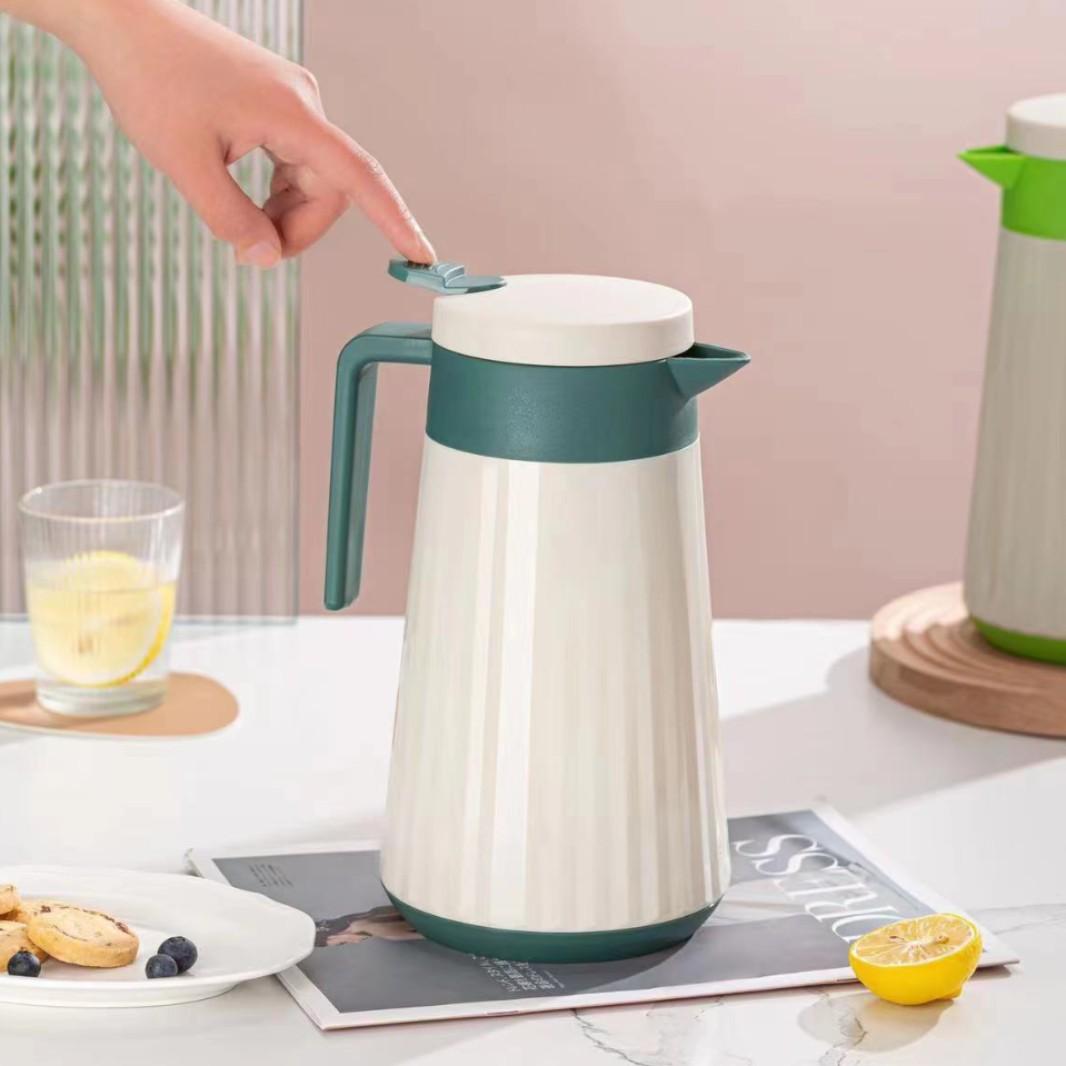 Large Capacity Glass-Lined Insulated Thermos Flask for Home or Office