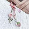 Multipurpose Love Star Bowknot Charm Portable Key Holder for Stylish Women Practical Bag Accessory for Daily Use