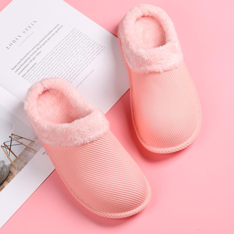 

Модная зимняя мужская обувь, быстросохнущие клоги, повседневная садовая обувь, теплые плюшевые сандалии, нескользящие домашние тапочки для пары, обувь для пола для женщин 36-37 розовый