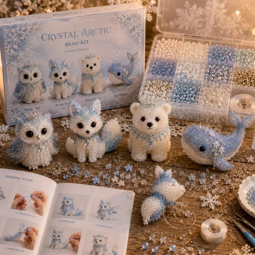 Forma di Animale 3D Kit di Animali con Perline Kit Artigianale con Perline Piccole Fai da Te Per Adulti e Bambini