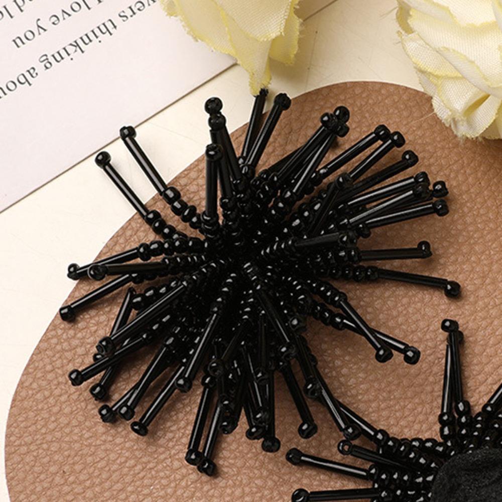 

Sewing Embellishments Cloth Decorative Patch 3D Design DIY Material Flower Tube Beads Patch чёрный