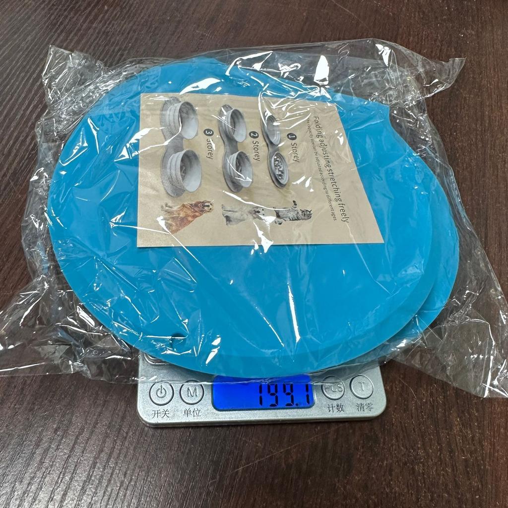 Silicone folding pet bowl Silicone cat and dog pet anti-choking double food bowl Outdoor pet portable dog bowl