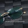 Alloy Frameless Women&Men Sun Reading Glasses Blocking Blue Light Sunglasses Spectacles Reading Glasses 0+1.0+1.5+2.0+2.5