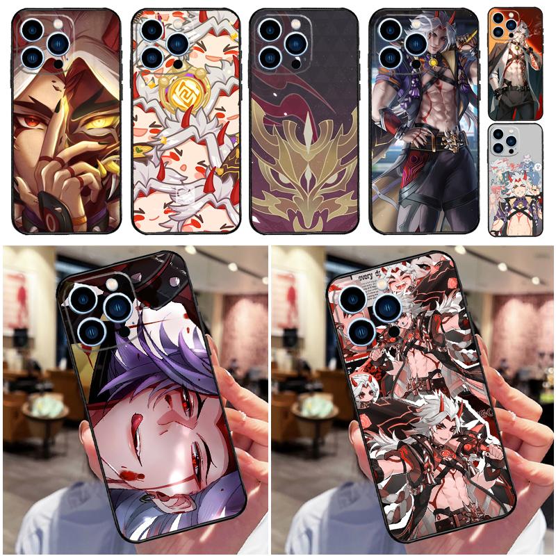 Genshin Impact Arataki Itto Phone Case For Apple iPhone 16 15 14 13 12 11 17 Pro Max Mini 17 Air 16e 16 Plus Back Cover