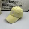 Letter embroidery ripped baseball cap women's American washed old wide-brimmed cap casual versatile face hat