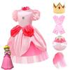 Rozkošný kostým šatů princezny Peach pro děti Ideální na Halloween a hraní rolí