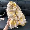 High-end scarf women's winter imitation cashmere for elders, mother-in-law shawl, outer shawl warm scarf new