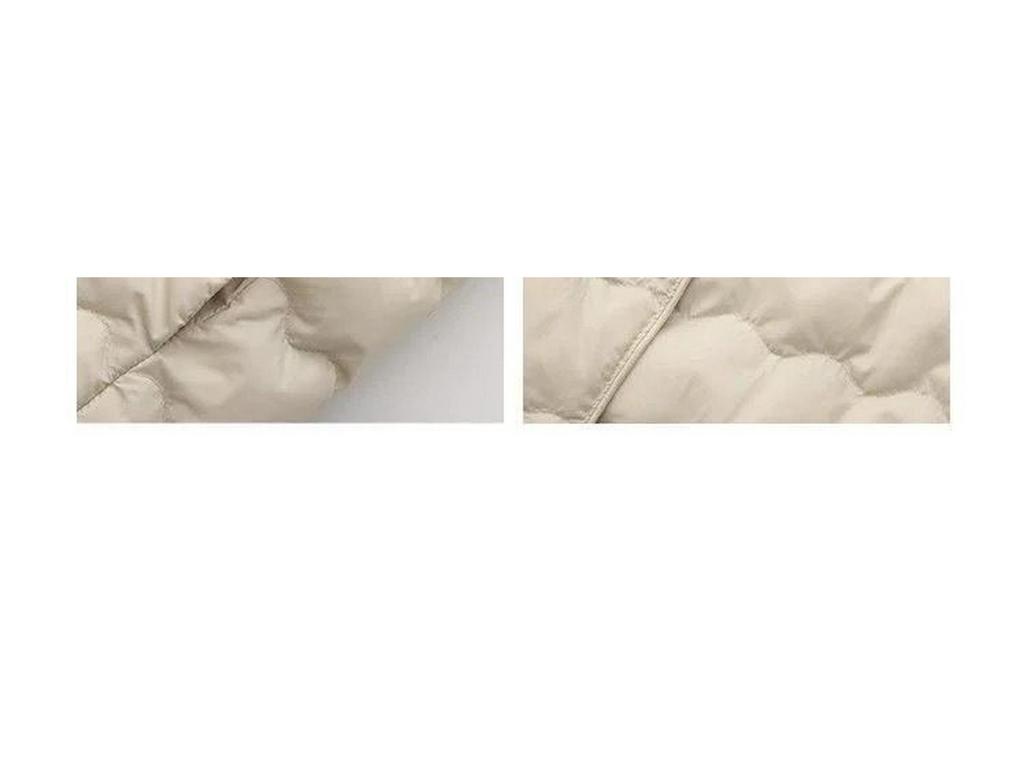 Damen Leichte Daunenjacke Kurz - Warm, Trendig, Chenille Rundhalsausschnitt für Herbst/Winter.