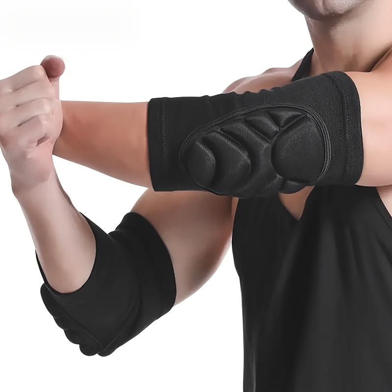 2 Stück Anti-Kollisions-Ellenbogenprotektoren für Sport - EVA-Schaumstoffschutz, Rutschfestes Design für Tanz, Radfahren & Outdoor (Schwarz)