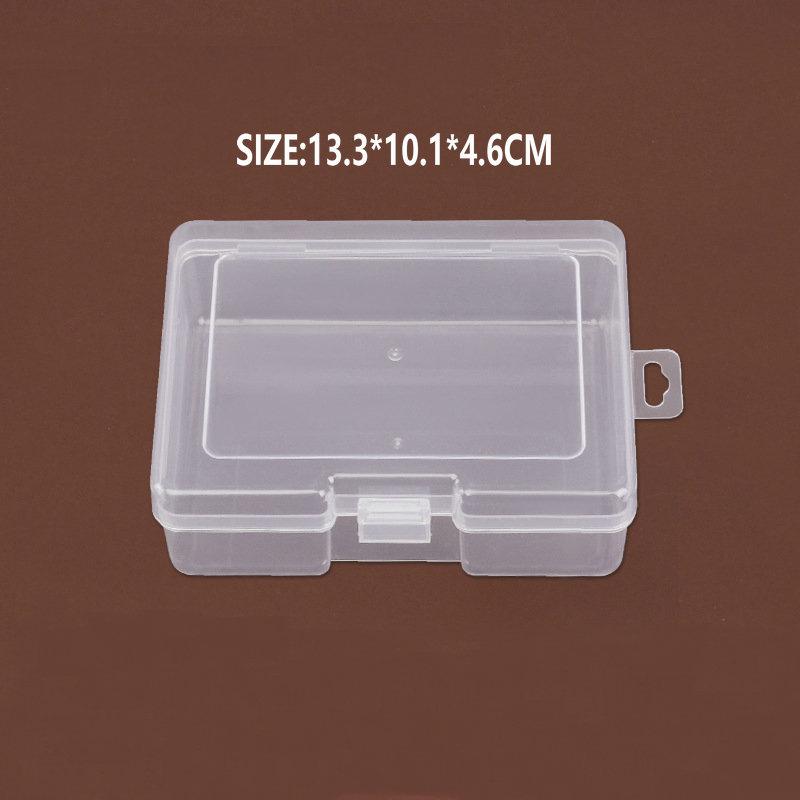 Plastic Storage Containers Box with Lid Big Capacity Clear Rectangle Box for Collecting Small Items, Beads, Crafts Accessories