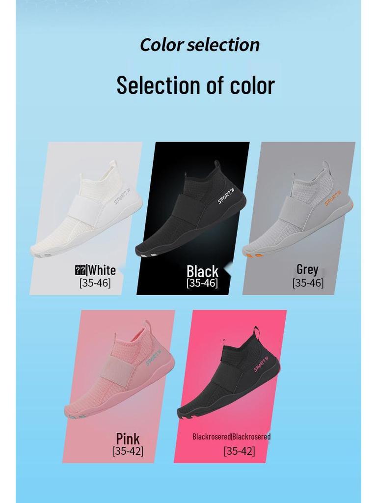 Unisex Mid-Top Wading Shoes: Breathable, Non-Slip Beach, Swimming, Fishing, Fitness & Yoga Footwear