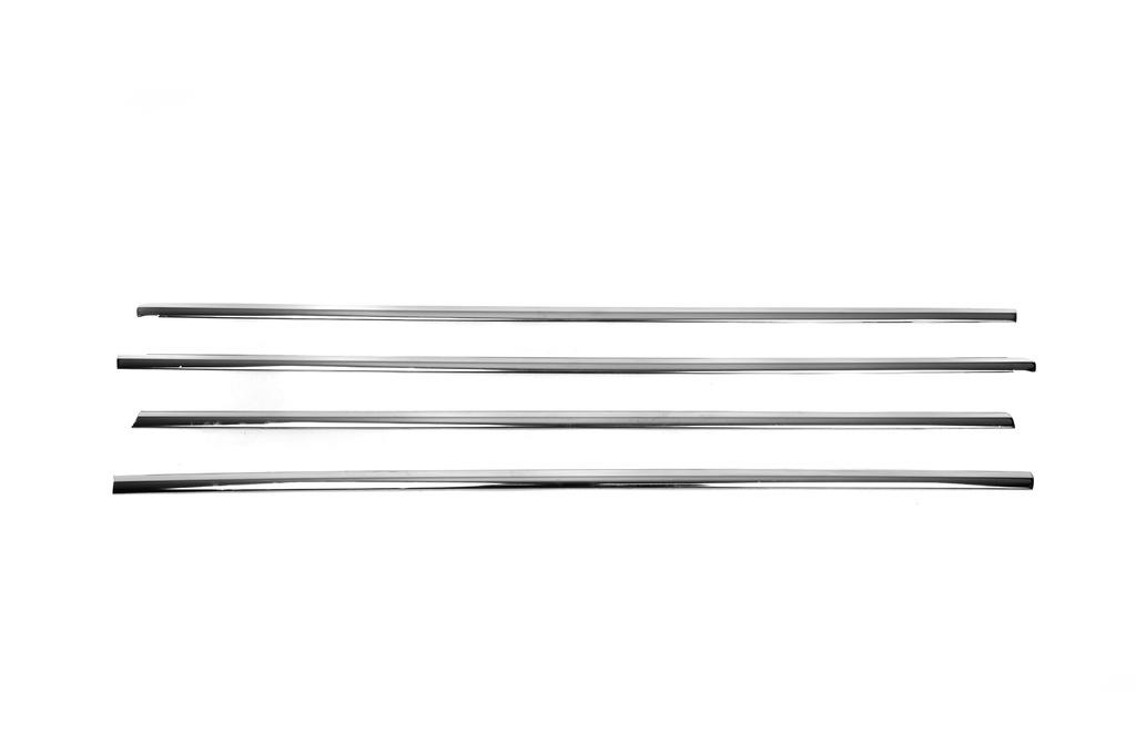 Lower Glass Mouldings HB (4 Pcs, Stainless Steel) OmsaLine - Italian Stainless Steel for Volkswagen Golf 7/E-Golf