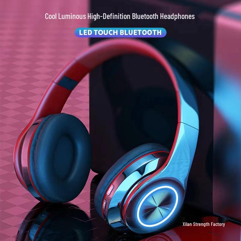 2025 Luminous Wireless Over-Ear Bluetooth Headphones for Music and Gaming - Unisex Earmuff Design