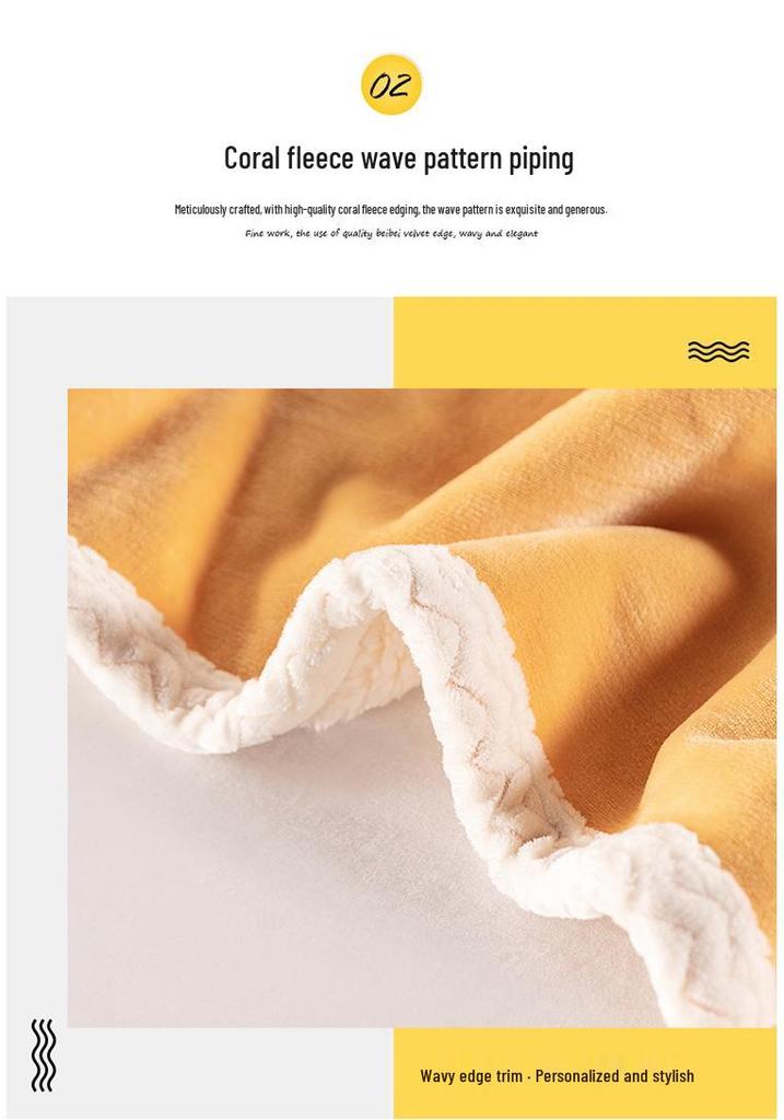 Double-Layer Plush Lamb Wool & Milk Velvet Blanket – Thick Flannel & Coral Velvet Throw for Bed or Air Conditioning.