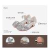 Girls' High Heels Princess Shoes Little Girl Dress Crystal Shoes Soft Sole Silver Children's Fashion Show Performance Leather Shoes