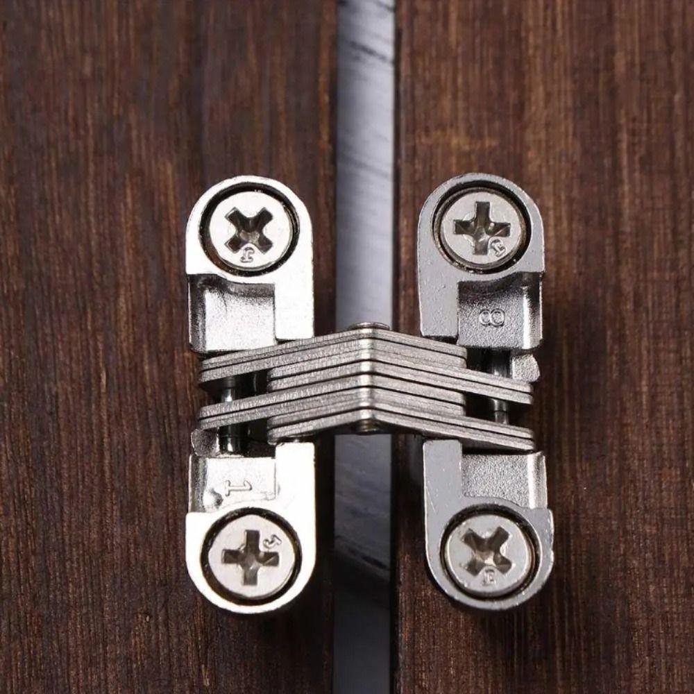 Stainless Steel Folding Door Hinge Silent Design Concealed Hinge Furniture Hardware  Work Supplies