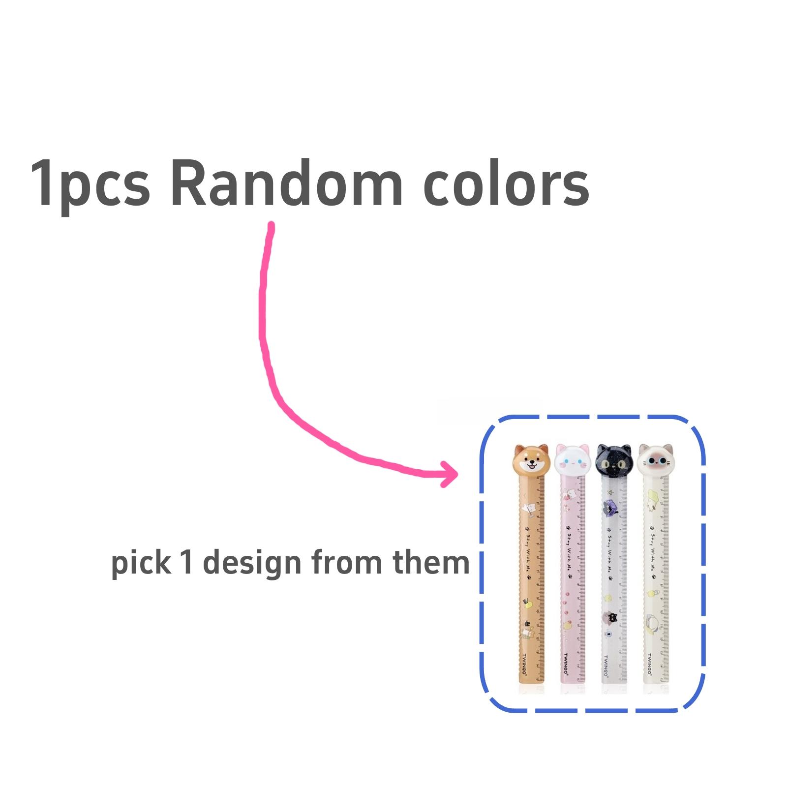 

1 шт. Линейка Cozzy Town 15 см/5,91 дюйма Мультяшные Собачки и Котята Четкая Шкала Прямые Измерительные Инструменты Студент Снова в Школу