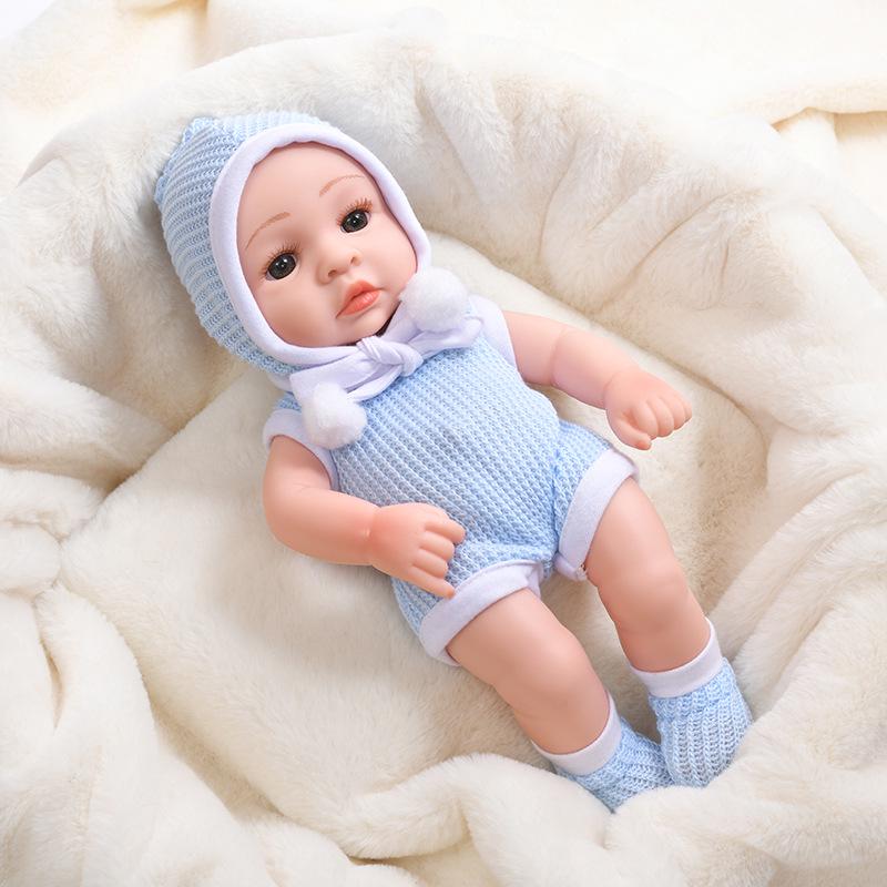 30cm Silicone Reborn Baby Doll - Soft Sleep Companion & Child Role-Playing Toy