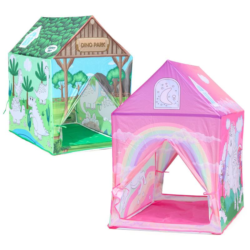 Children'S Tent Indoor And Outdoor Foldable Climbing Game House Storage Ocean Ball Pool Graffiti Tent Toys
