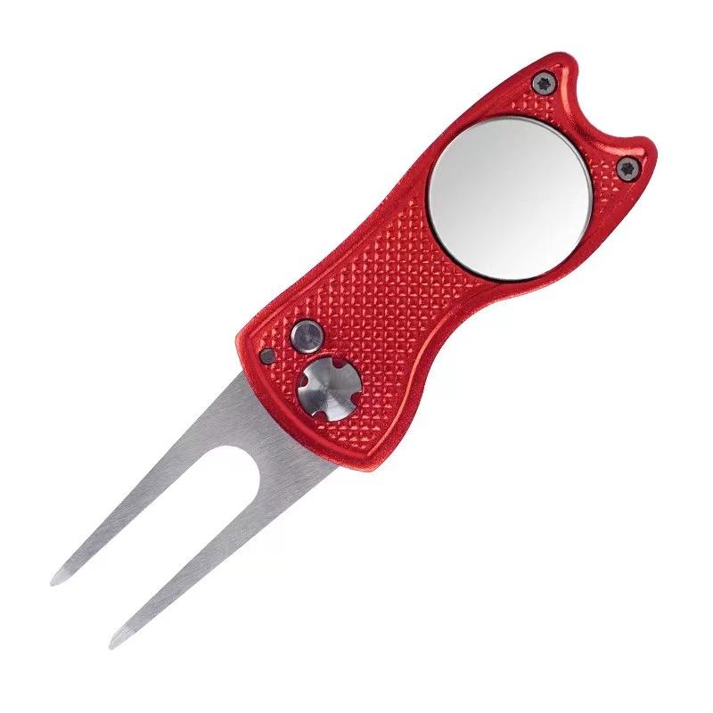 Golf Divot Tool Portable Design with Ball Marker Ideal for Outdoor Golfing