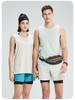 Unisex Quick-Dry Ice Silk Sports Tank Top - Breathable, Round Neck, Sleeveless for Basketball Training