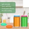 6PCS Beer Can Toppers for Soda, 2.5 Inch Silicone Soda Lids for Cans, Reble Soda Can Lid Topper, Spill Proof Drink Covers Lids, Colorful Cans Saver