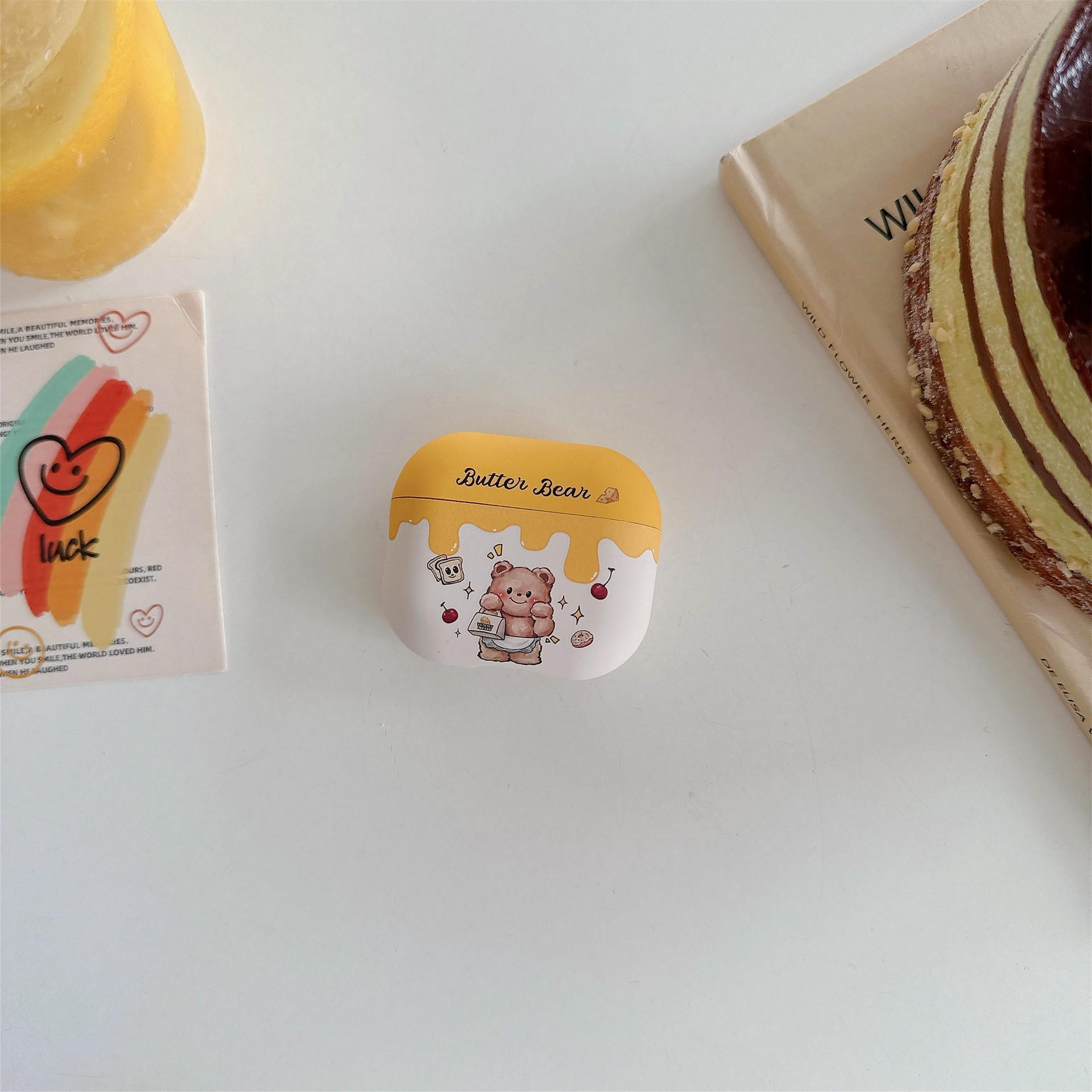 AirPods1/1/1/1 Apple Headphone Case AirPods Pro1 Honey Bear Wireless Bluetooth Case Airpods 1/2 generation
