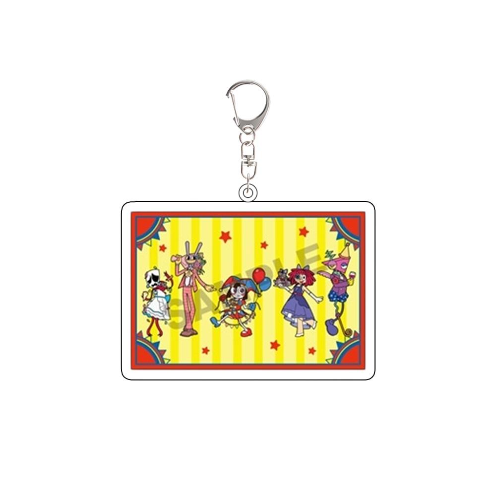 

For Digital Circus Pomni Jax Ragatha Gangle Zooble Anime Peripheral Acrylic KeyChain Cartoons Backpack Pendant Festival Gift