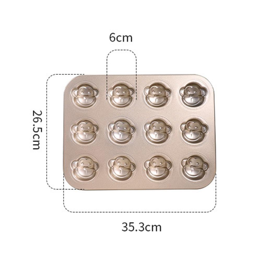 6/12 Cavity Cake Mold Non Stick Baking Mold Cute Biscuit Candy Mould  Kitchen Bakeware