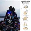1pc Fantasy Warrior Statue Blanket Lightweight Flannel Blanket Throw Blanket For Sofa, Bed, Travel, Camping, Livingroom, Office, Couch