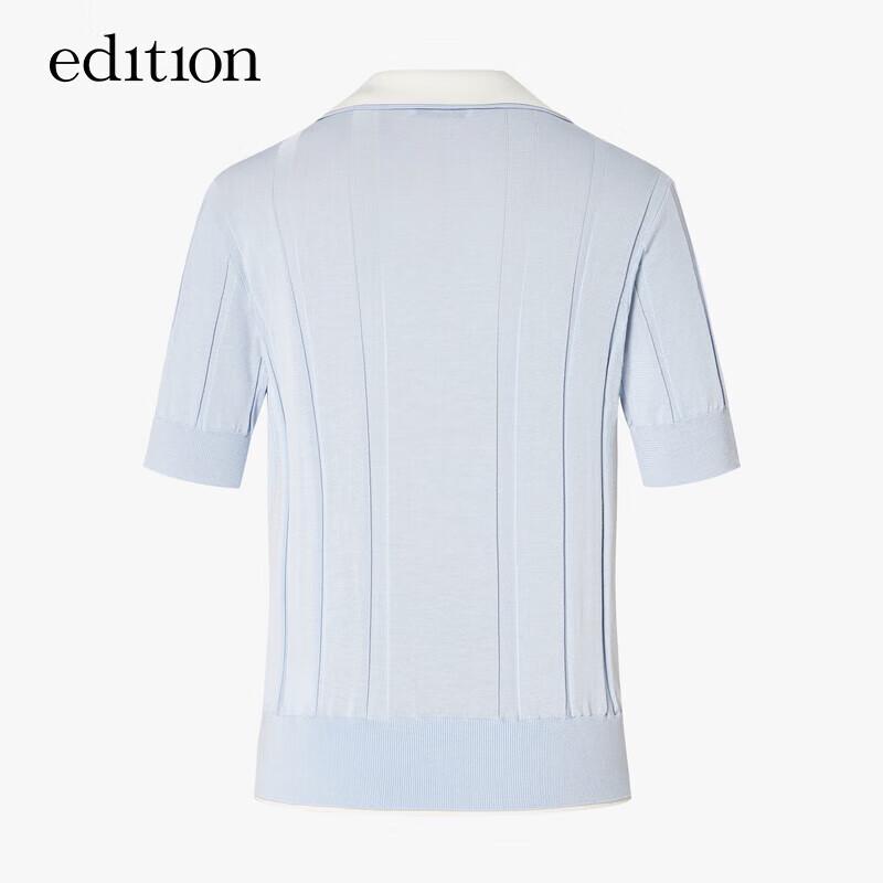 

Edition Women s Spliced Faux Two-Piece Knit Polo Shirt S (160)