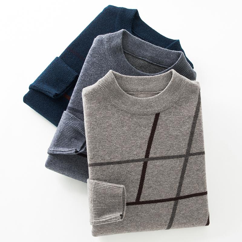 New Fashion O-Neck Knitted Loose Korean Sweaters Men's Clothing Autumn Winter Oversized Casual Pullovers Tops Sweater