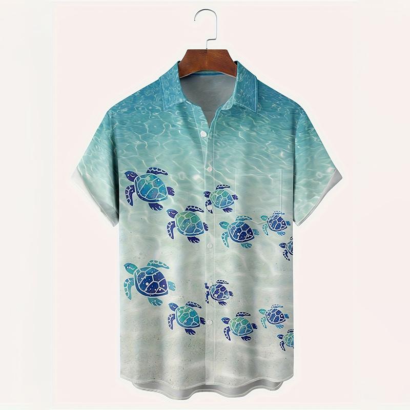 3D Dinosaur Printing Shirts For Men Plants Mushroom Graphic Shirts For Women Children Fashion Hawaiian Top Shorts & Blouses