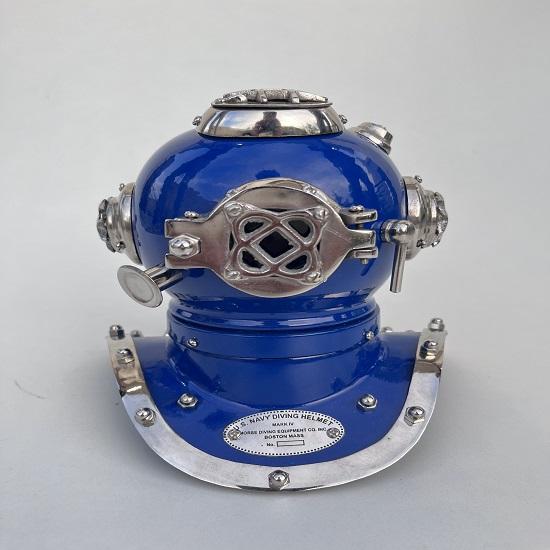 Námořní helma pro potápění Dekorativní helma námořní lodi (Modrý)