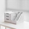 Desktop File Organizer with Storage Boxes and Book Stand