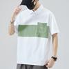 Summer Men's Polo Shirt Lapel Short Sleeve T-shirt Loose and Simple T-shirt