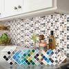 Color Crystal Mosaic Wallpaper Self-Adhesive Waterproof And Oil-Proof Kitchen Bathroom Wall Decoration The Same Wall Sticker