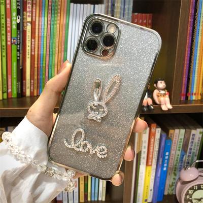 Custodia Honor 100 Magic5pro Glitter Elettroplaccata X60i: Coniglietto Cartone Animato Carino, Design All-Inclusive Anti-Caduta
