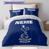 Custom Name,Tottenham Hotspur FC Pattern Bedding Home Decoration Birthday Gift ( 1 Duvet Cover + 2 Pillowcase, Without Core),fan Merchandise.