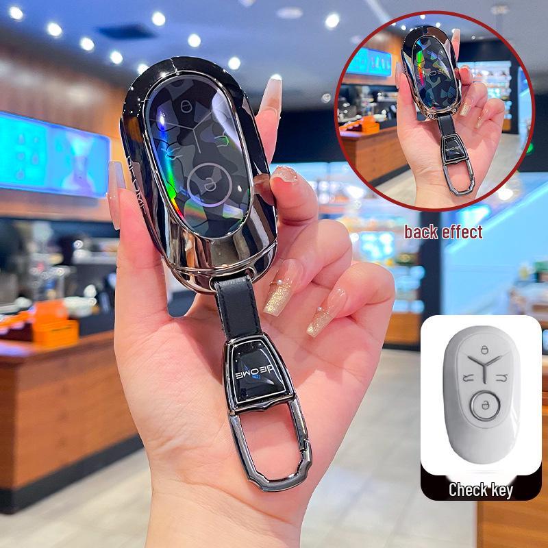 Luxury Metal Buckle Full Coverage Shell for 2025 Geely Xingyuan Car Key