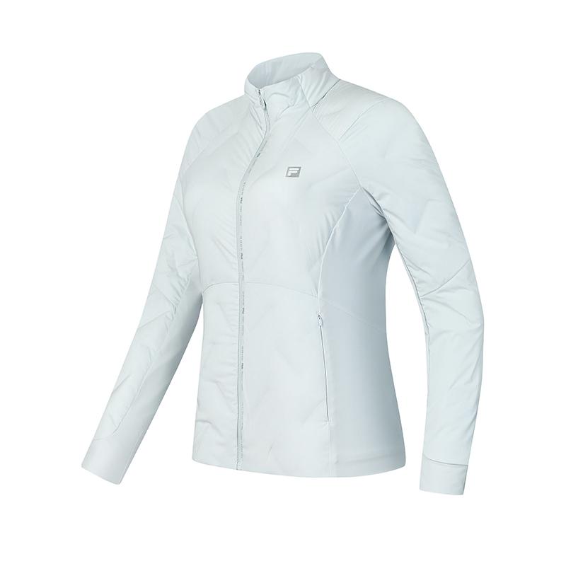 Fila Solid Color Simple Windproof Fashion Down Jacket Women Outerwear Newborn-Blue A11W441911FLB