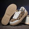 Shoes for Women Fashion Leopard Print Designer Women Shoes Outdoor Comfortable Casual Shoe Women Sneakers Lace-up Vulcanize Shoe