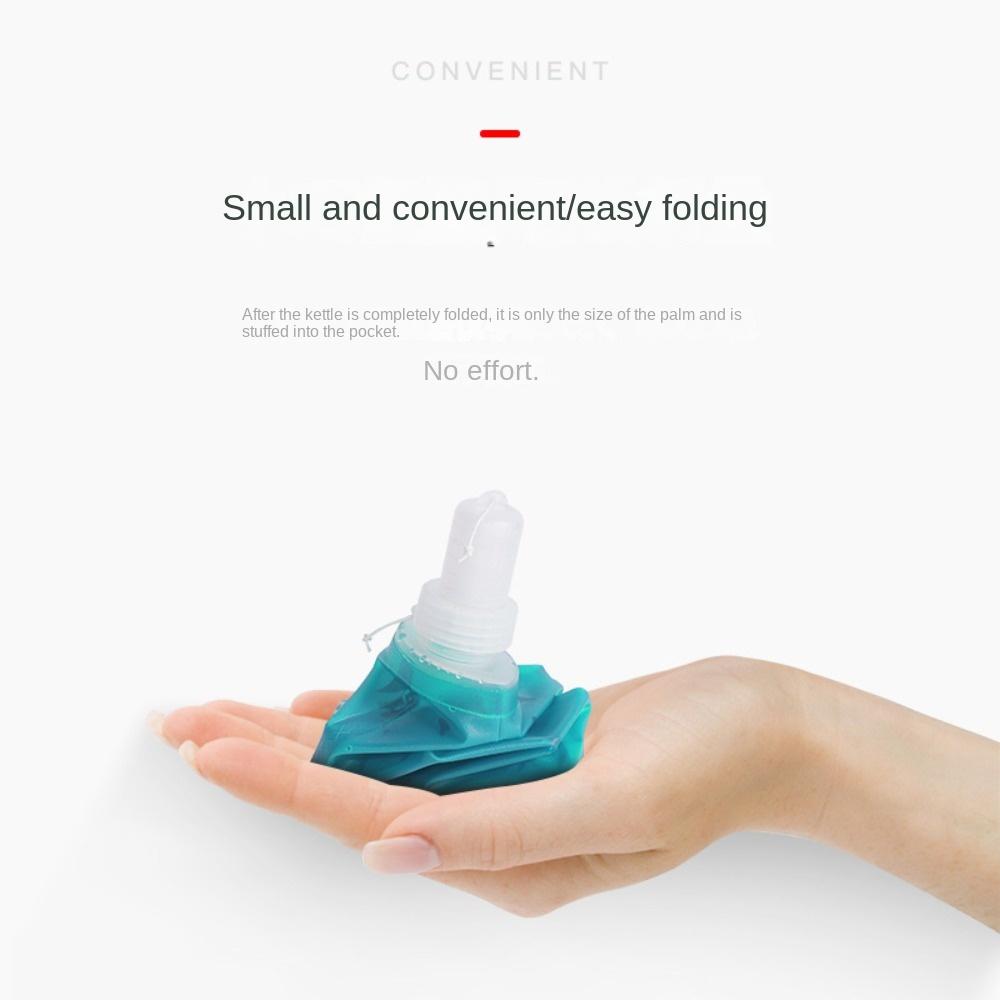 Modrý/Zelený Vodní Vak Přenosný TPU 250ml/500ml Skládací Vodní Kelímek Opakovaně Použitelné Vodní Vaky Venku