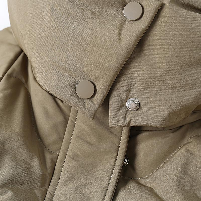 Women's Down Jacket Mid Length Winter Thickened Warm Jacket for Middle-aged and Elderly People