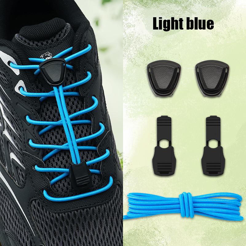 1 Pair Stopper for Elastic Rope Fastener for Kids Adult Triangle Plastic Cord Lock No Tie Shoelaces Buckle Lazy Sneaker Laces